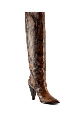 Uriel snake print leather high boot ROBERTO FESTA | URIELCOFFEE